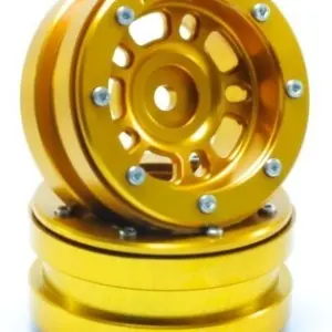 RC Crawler wheels Beadlock Wheels PT- Distractor Gold/Gold 1.9 (2 pcs) – RC Wheels & Tyres