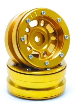 RC Crawler wheels Beadlock Wheels PT- Distractor Gold/Gold 1.9 (2 pcs) – RC Wheels & Tyres