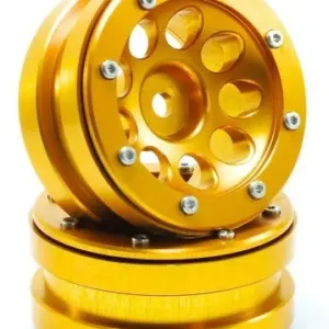 RC Crawler wheels Beadlock Wheels PT- Ecohole Gold/Gold 1.9 (2 pcs) – RC Wheels & Tyres