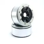 RC Crawler wheels Beadlock Wheels SIXSTAR Black/Silver 1.9 (2) w/o Hub – RC Wheels & Tyres