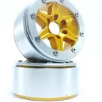 RC Crawler wheels Beadlock Wheels SIXSTAR Gold/Silver 1.9 (2) w/o Hub – RC Wheels & Tyres