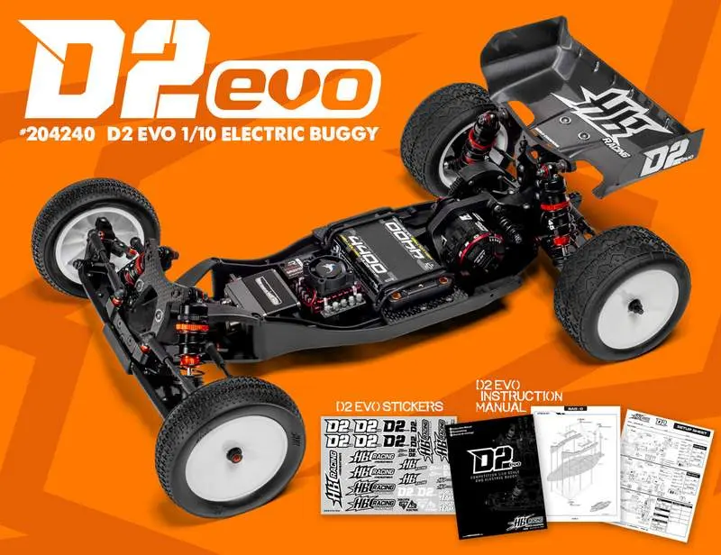 HB Racing D2 Evo 1/10 Competition Electric Buggy 2WD – RC Buggies