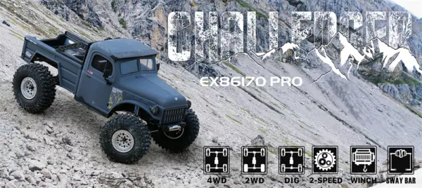 RGT EX86170 "CHALLENGER PRO" RC Crawler Truck - (Grey) – view 15