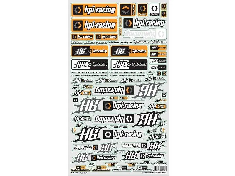 HB HPI TEAM DECAL – RC Wheels & Tyres