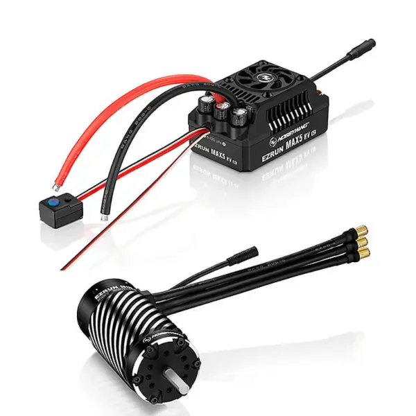 Hobbywing Combo Ezrun Max5 Hv G2 Esc 56118Sd 1100Kv G2 Motor – 400-500