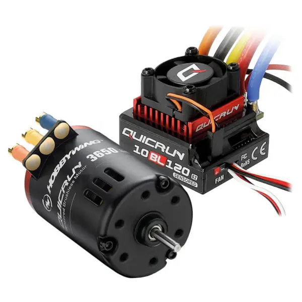 Hobbywing Quicrun Combo Esc G2 10Bl120/3650Sd 10.5T Motor – RC Motor & ESC combo