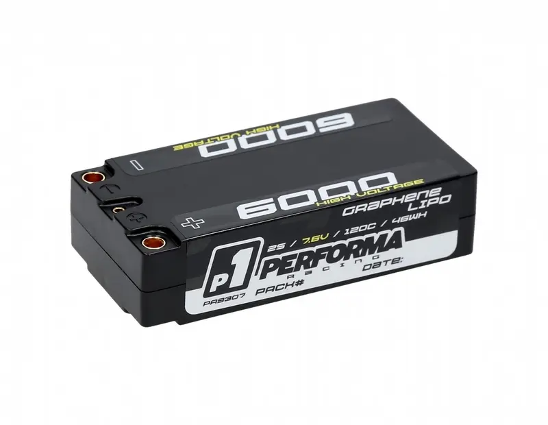 Performa Racing P1 Graphene HV Lipo Shorty 6000 7.6V 120C – RC Batteries