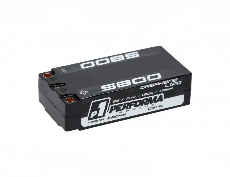 Performa Racing P1 Graphene Lipo Shorty 5800 7.4V 120C – RC Batteries