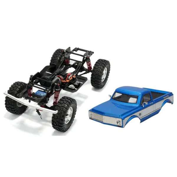 RGT Shooter 136100 PRO 1/10 2.4G 4WD Brushless RC Car FOC Hobbywing Power Rock Crawler - Blue – view 5