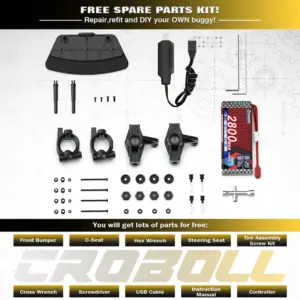 Rlaarlo 1/14 Brushless Buggy, 80+ KMH RTR, Special Edition 14015G(A) - Carbon – RC Buggies