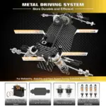 Rlaarlo 1/14 Brushless Buggy, 80+ KMH RTR, Special Edition 14015G(A) - Carbon – RC Buggies