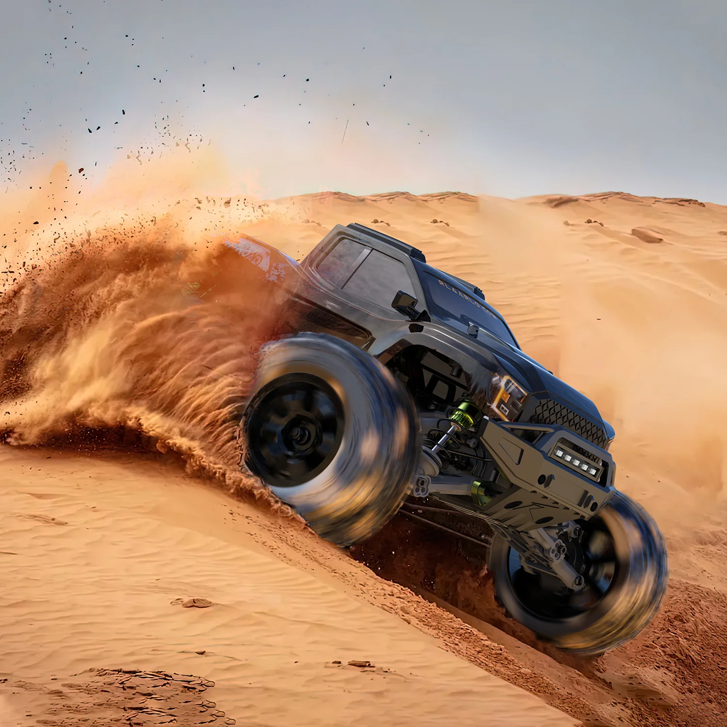 Rlaarlo Omni-Terminator Carbon MINI 1:10 Scale Brushless Monster Truck, RZ001B-C – RC Trucks