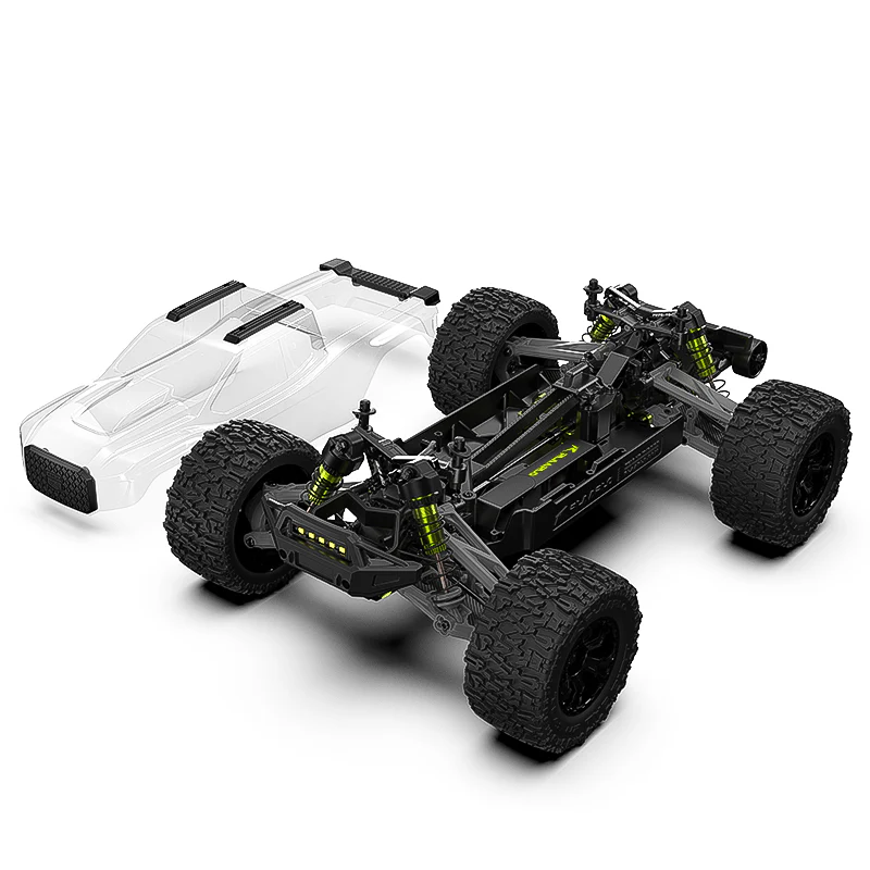 Rlaarlo Carbon Fiber MINI 1:10 Scale Brushless Monster Truck, RZ001B-C Roller package – 200-300