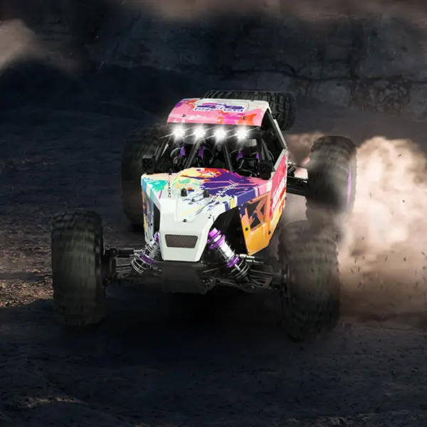 Rlaarlo AM-D12 1/12 RTR Brushless RC Desert Truck , Max 45MPH Fast RC Car (gold/yellow) – RC Buggies