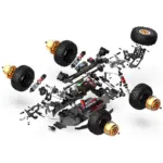 Rlaarlo AM-D12 1/12 RTR Brushless RC Desert Truck , Max 45MPH Fast RC Car (gold/yellow) – RC Buggies