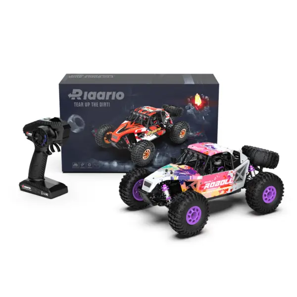 Rlaarlo AM-D12 1/12 RTR Brushless RC Desert Truck , Max 45MPH Fast RC Car (gold/yellow) – RC Buggies