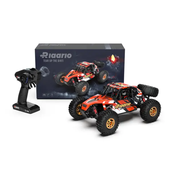 Rlaarlo AM-D12 1/12 RTR Brushless RC Desert Truck , Max 45MPH Fast RC Car (gold/yellow) – RC Buggies