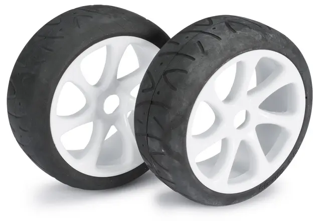 Wheel Set Buggy "7 Spoke / Street" white 1:8 (2 pcs) – RC Wheels & Tyres