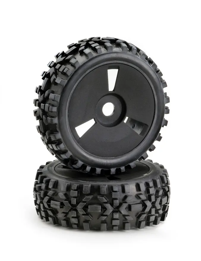 Wheel Set Buggy Disc "Dirt" black 1:8 (2) – RC Wheels & Tyres