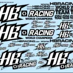 World Team HB Racing Decals Black – RC Wheels & Tyres