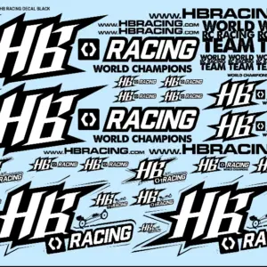 World Team HB Racing Decals Black – RC Wheels & Tyres