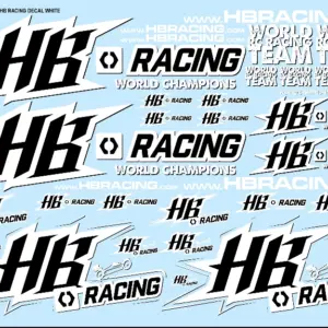 World Team HB Racing Decals White – RC Wheels & Tyres