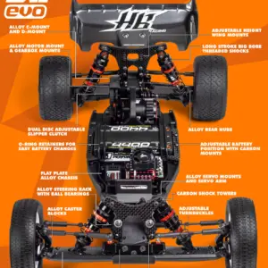 HB Racing D2 Evo 1/10 Competition Electric Buggy 2WD – RC Buggies