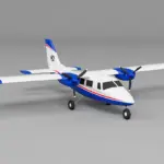 Xfly P68 Twin 850Mm Wingspan Blue – RC Planes