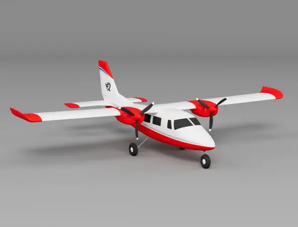 Xfly P68 Twin 850Mm Wingspan Red – RC Planes