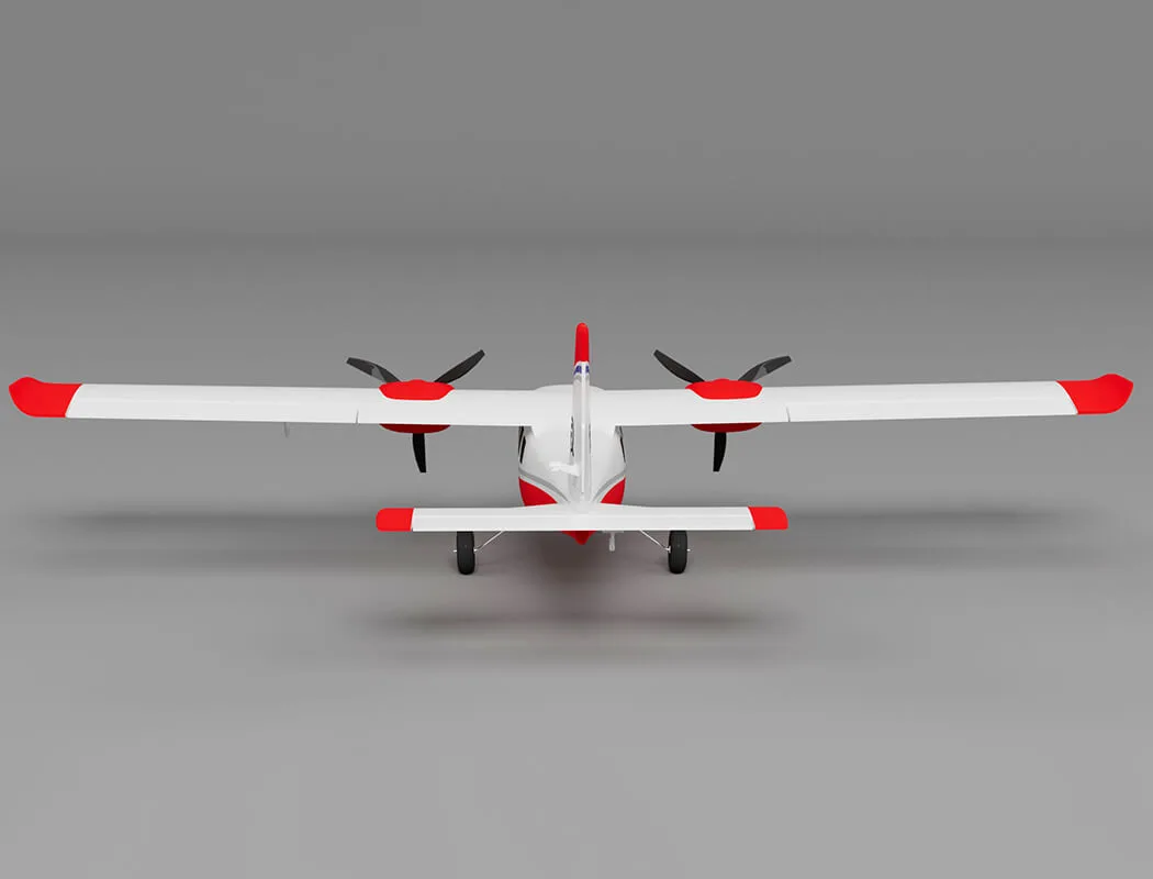 Xfly P68 Twin 850Mm Wingspan Red – RC Planes