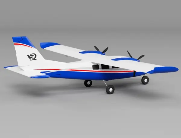 Xfly P68 Twin 850Mm Wingspan Blue – RC Planes