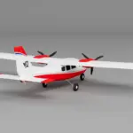 Xfly P68 Twin 850Mm Wingspan Red – RC Planes