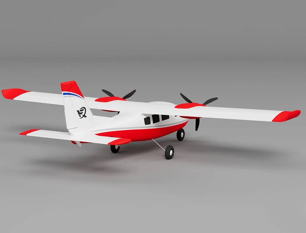 Xfly P68 Twin 850Mm Wingspan Red – RC Planes