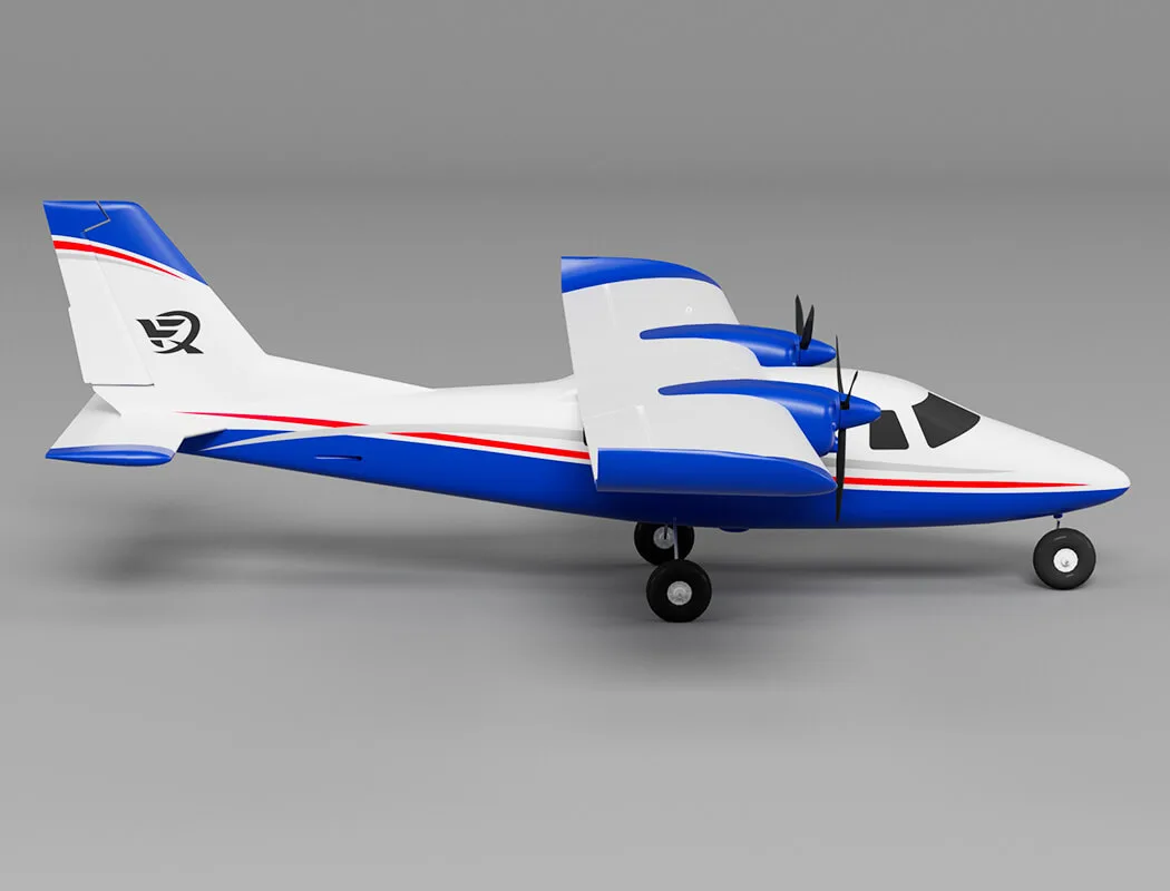 Xfly P68 Twin 850Mm Wingspan Blue – RC Planes