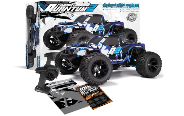 Maverick Quantum2 Flux MT - Blue – RC Monster Truck – view 2