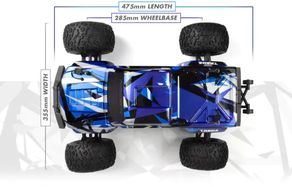 Maverick Quantum2 Flux MT - Blue – RC Monster Truck – view 5