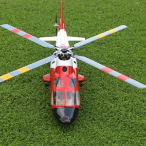 FLISHRC A109 500-Class RC Scale Helicopter – Coast Guard Rescue Replica with GPS L7 Flight Control, Retractable Landing