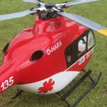 FLISHR EC135 500-Class Scale RC Helicopter – Realistic EMS Replica with L7 GPS Flight Control, Dual IMU, Brushless Tail