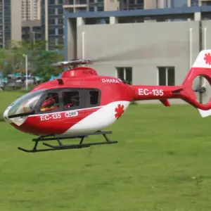 FLISHR EC135 500-Class Scale RC Helicopter – Realistic EMS Replica with L7 GPS Flight Control, Dual IMU, Brushless Tail
