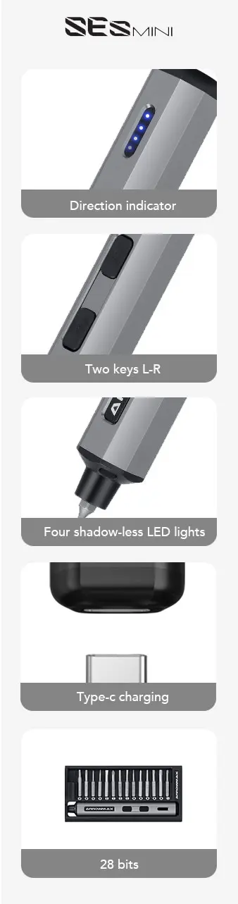 Electric screwdriver mini its aluminum boxes (28 tips) – Kyosho Parts