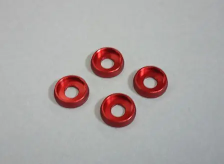4mm curves.(4) Red – Kyosho Parts