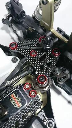 4mm curves.(4) Red – Kyosho Parts