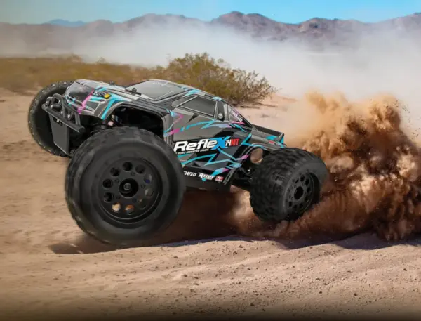 Team Associated Reflex 14mt Brushless RTR Blue/Purple – RC Monster Truck – view 7