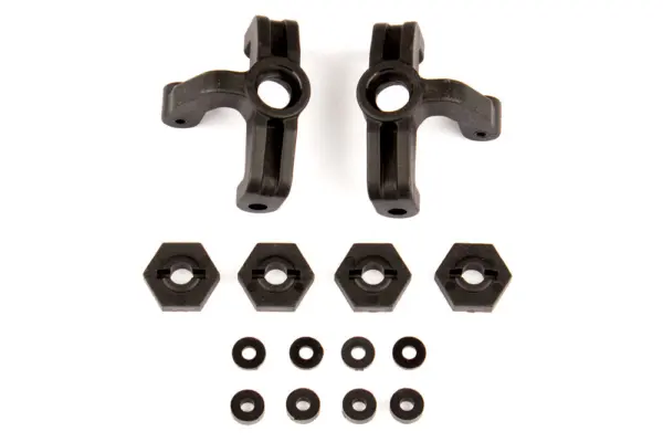 Associated Reflex 14b/14t Steering Blocks & Wheel Hexes – view 2