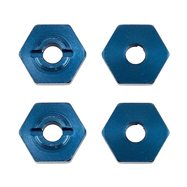 Team Associated Reflex 14b/14t Ft Wheel Hexes Blue Alum. (4) – Team Associated Parts