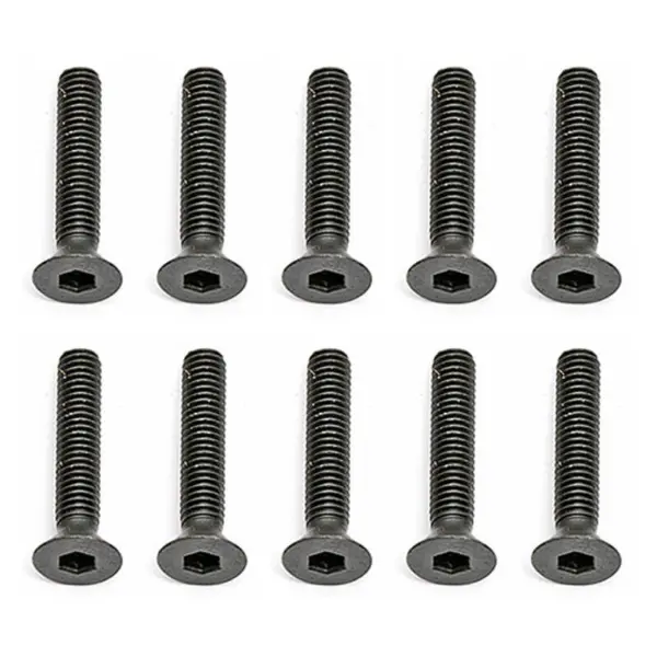 Team Associated M3 X 16mm Flat Head Hex Screws (10)