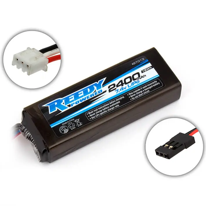 Reedy Lipo Pro Tx/Rx 2400mah 7.4v Flat – RC Batteries