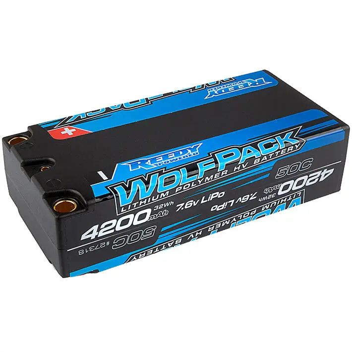 Reedy Wolfpack Hv-Lipo 4200mah 50c 7.6v Lipo Shorty Battery – RC Batteries