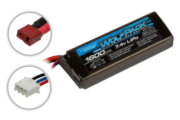Reedy Wolfpack Lipo 1600mah 30c 7.4v Flat – view 2