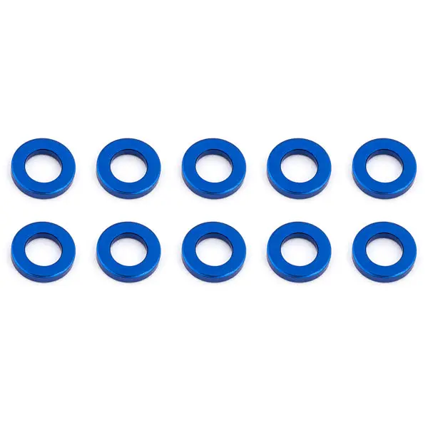 Associated Ballstud Washers 5.5 X 1.0mm Blue Aluminium X10 – Team Associated Parts